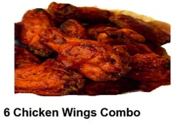 6 Chicken Wings Combo